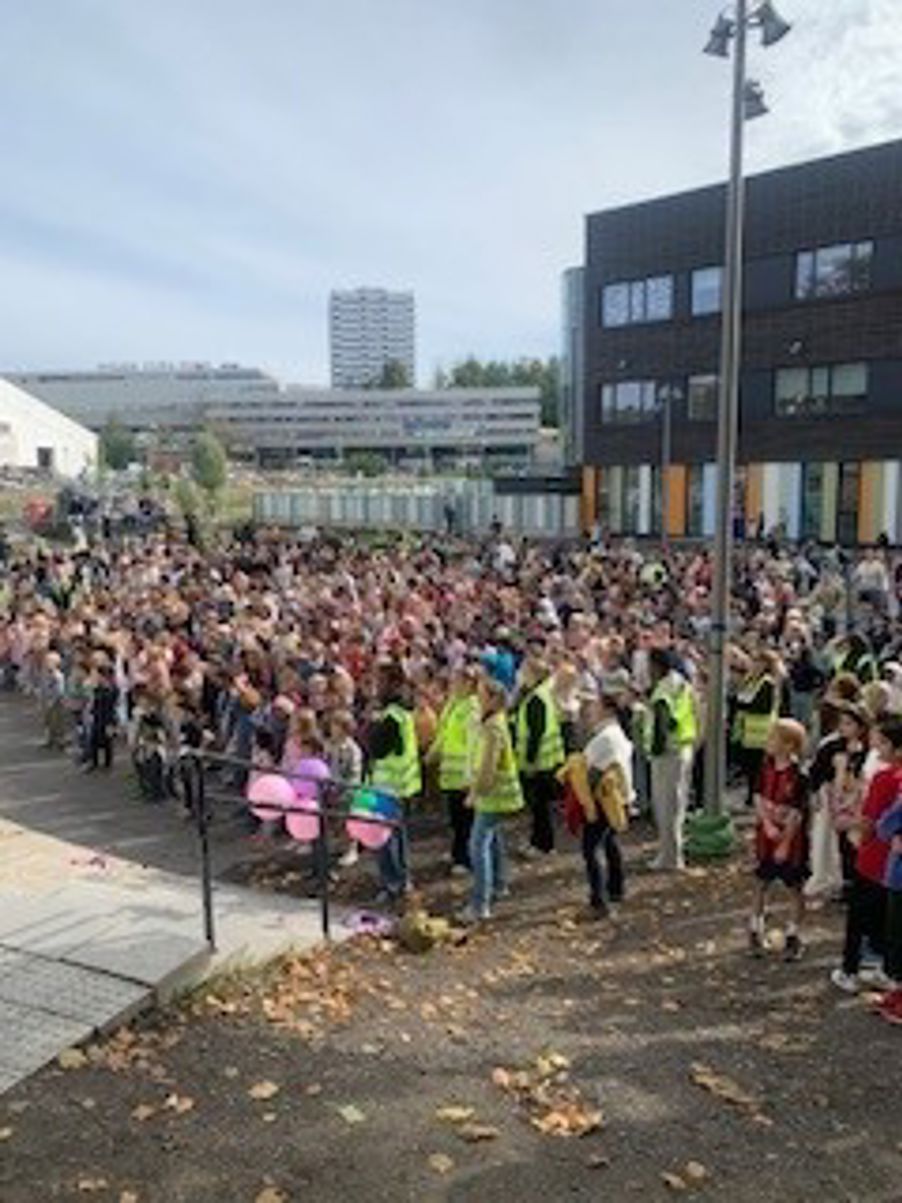 en stor mengde mennesker